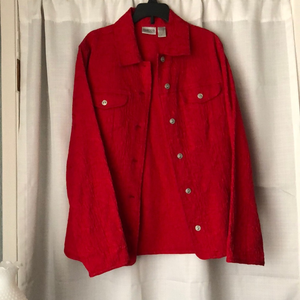 Chico’s lightweight textured jacket